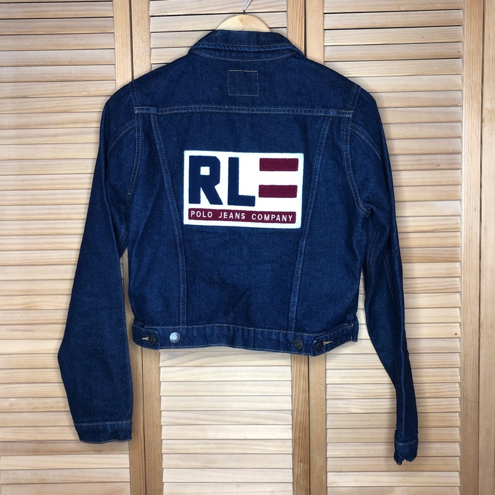 Lauren Polo Jean Jacket American Flag S